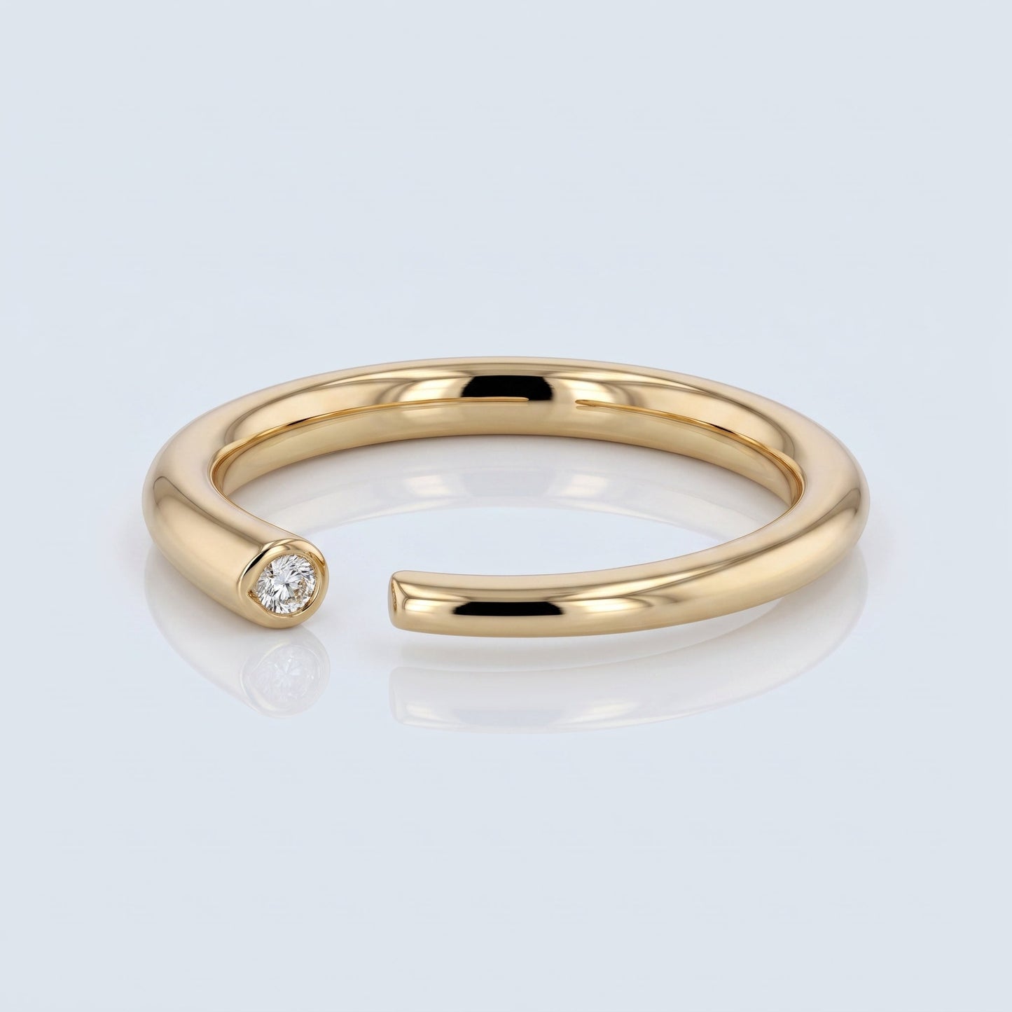 0.2 TCW Round Diamond Half Eternity DEF/VVS Lab Grown Wedding Band