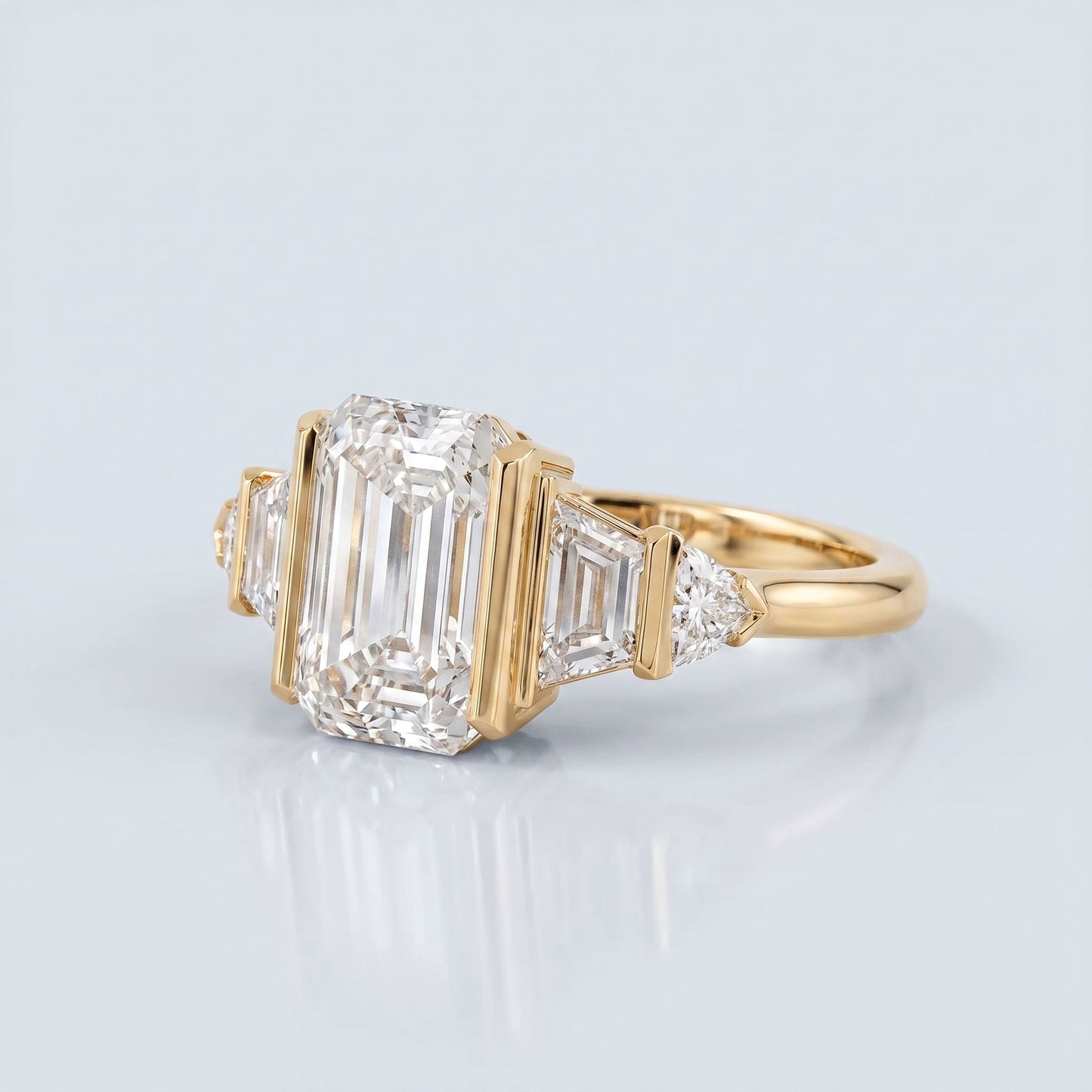 Marquise Swirl Solitaire Engagement Ring – 1 CT Lab Grown Diamond