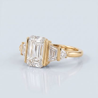 Marquise Swirl Solitaire Engagement Ring – 1 CT Lab Grown Diamond