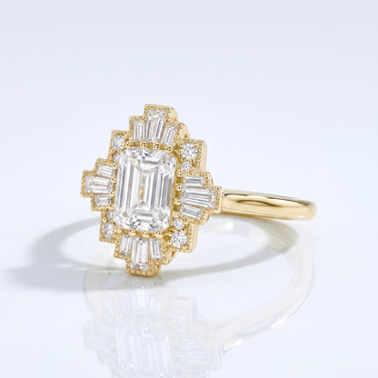 Marquise Swirl Solitaire Engagement Ring – 1 CT Lab Grown Diamond