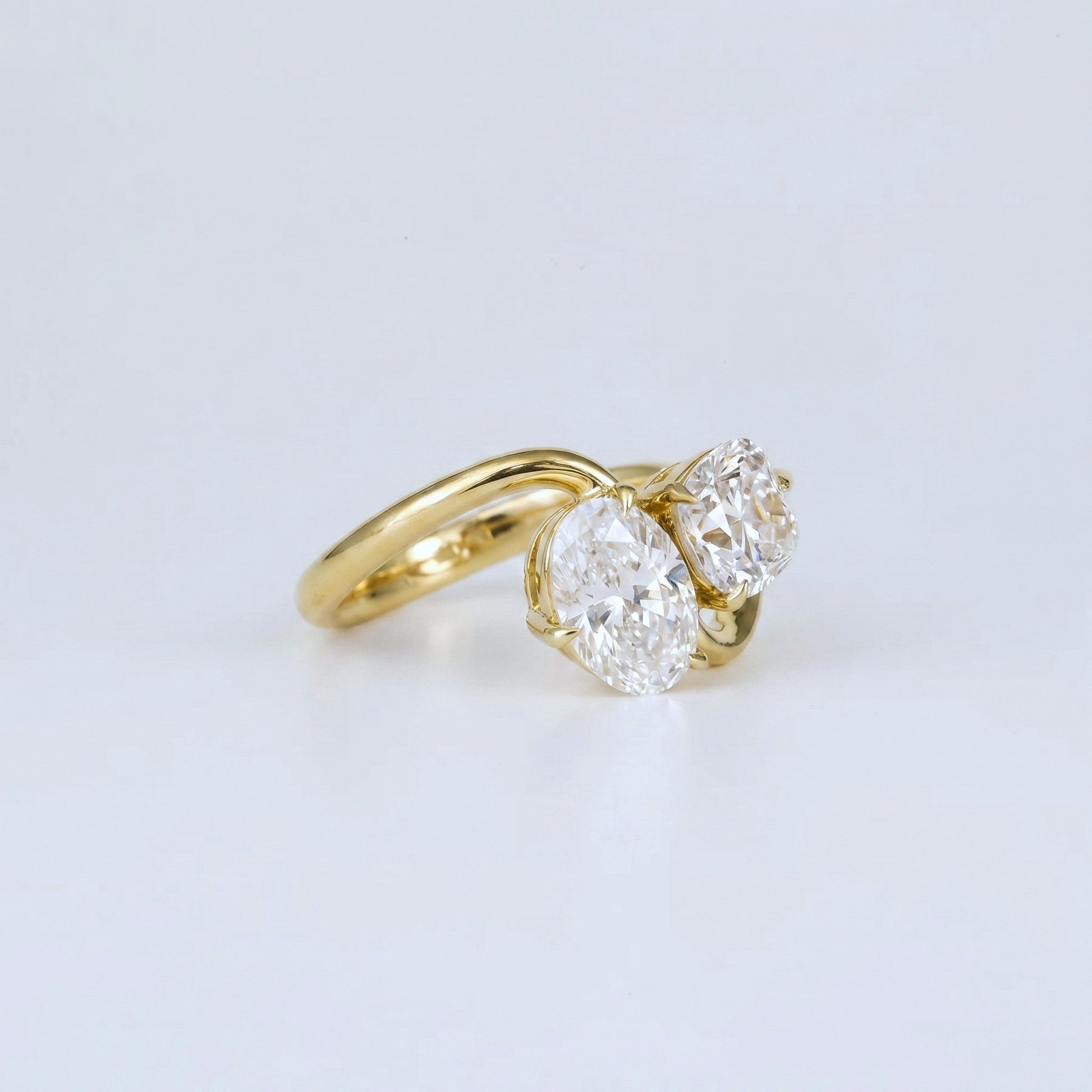 Marquise Swirl Solitaire Engagement Ring – 1 CT Lab Grown Diamond