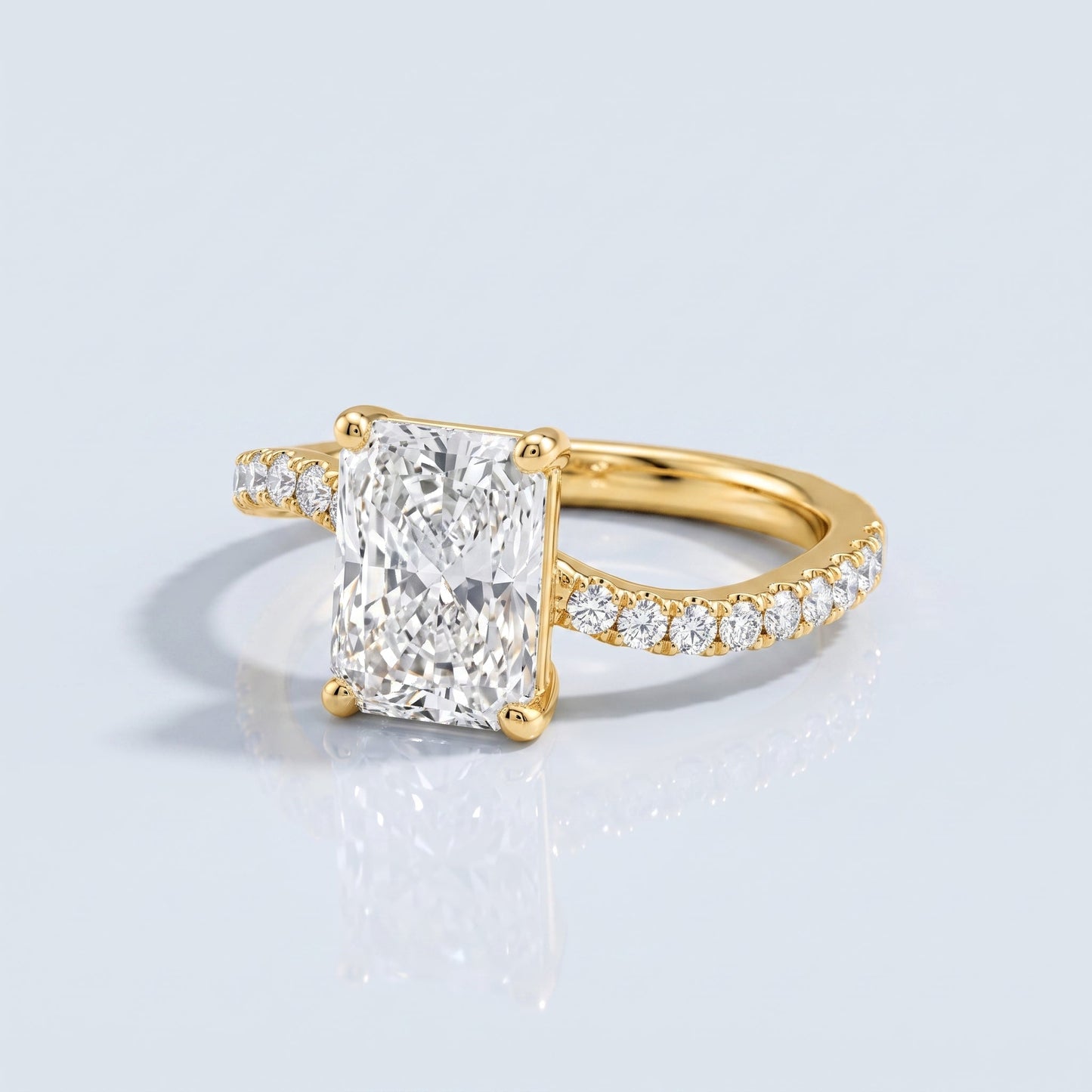 Marquise Swirl Solitaire Engagement Ring – 1 CT Lab Grown Diamond