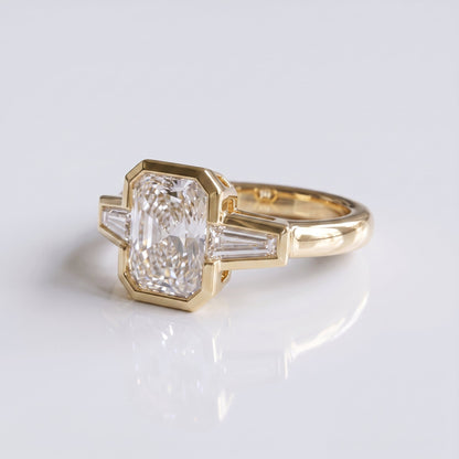 Marquise Swirl Solitaire Engagement Ring – 1 CT Lab Grown Diamond
