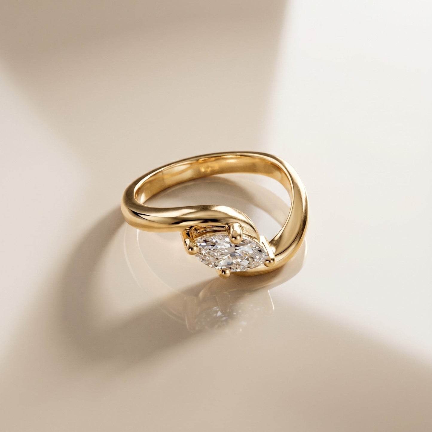 Oval Solitaire Engagement Ring – 2 CT Lab Grown Diamond