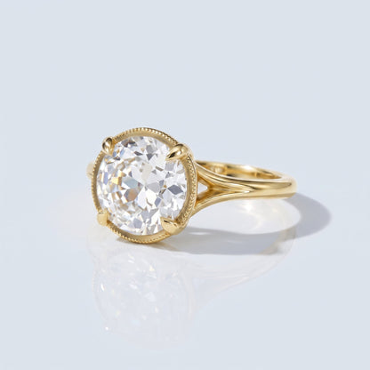 Marquise Swirl Solitaire Engagement Ring – 1 CT Lab Grown Diamond