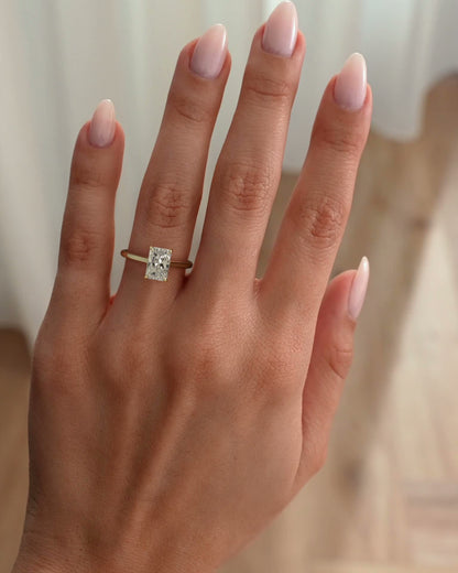 Round Halo, Pave & Split Shank Engagement Ring – 1.93 CT Lab Grown Diamond