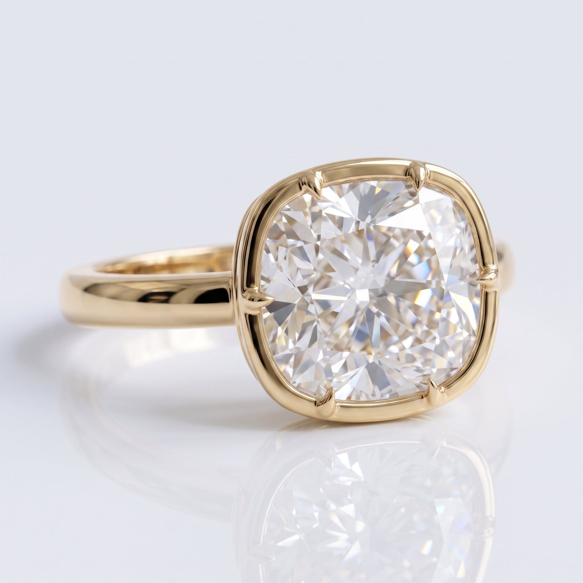 Marquise Swirl Solitaire Engagement Ring – 1 CT Lab Grown Diamond