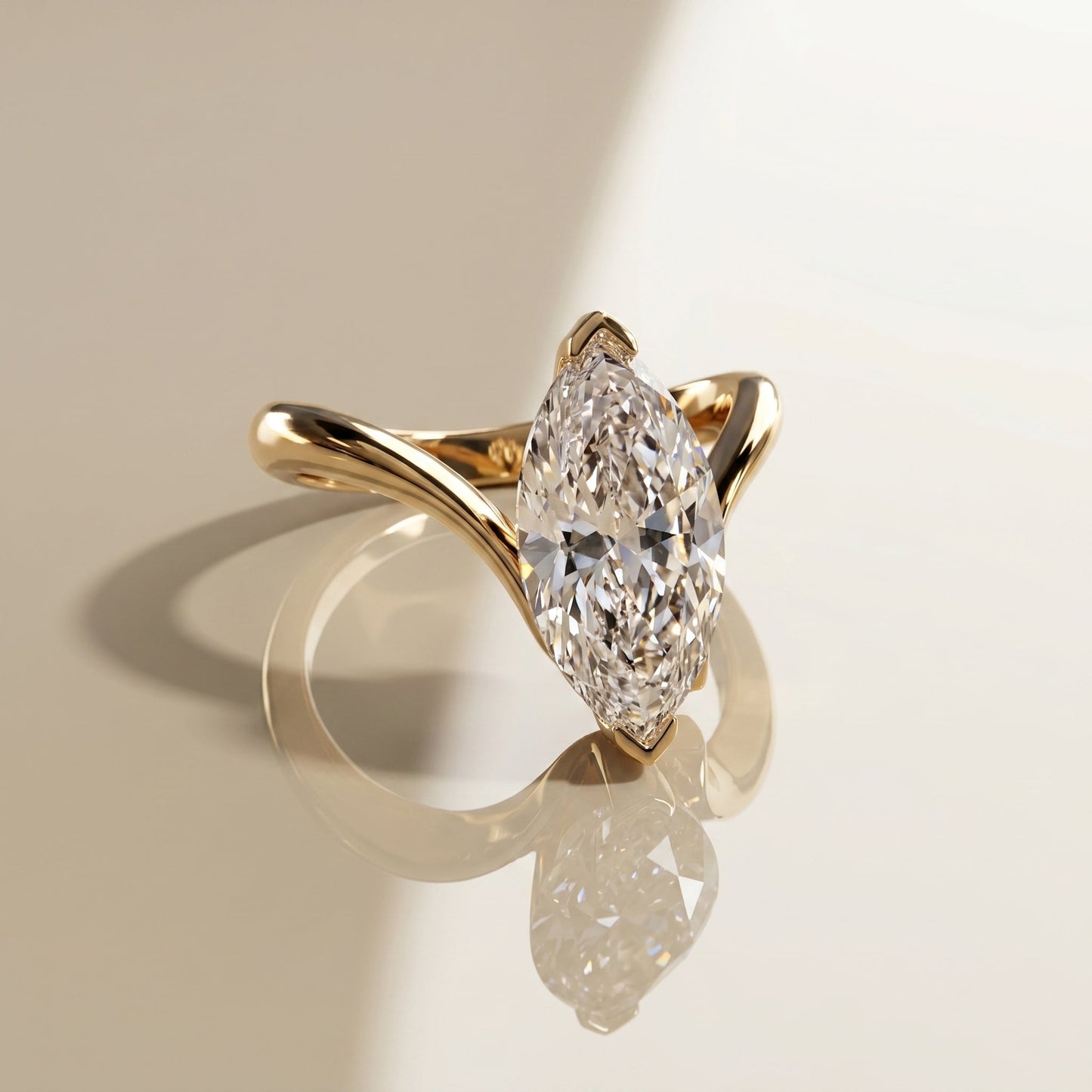 Oval Solitaire Engagement Ring – 2 CT Lab Grown Diamond