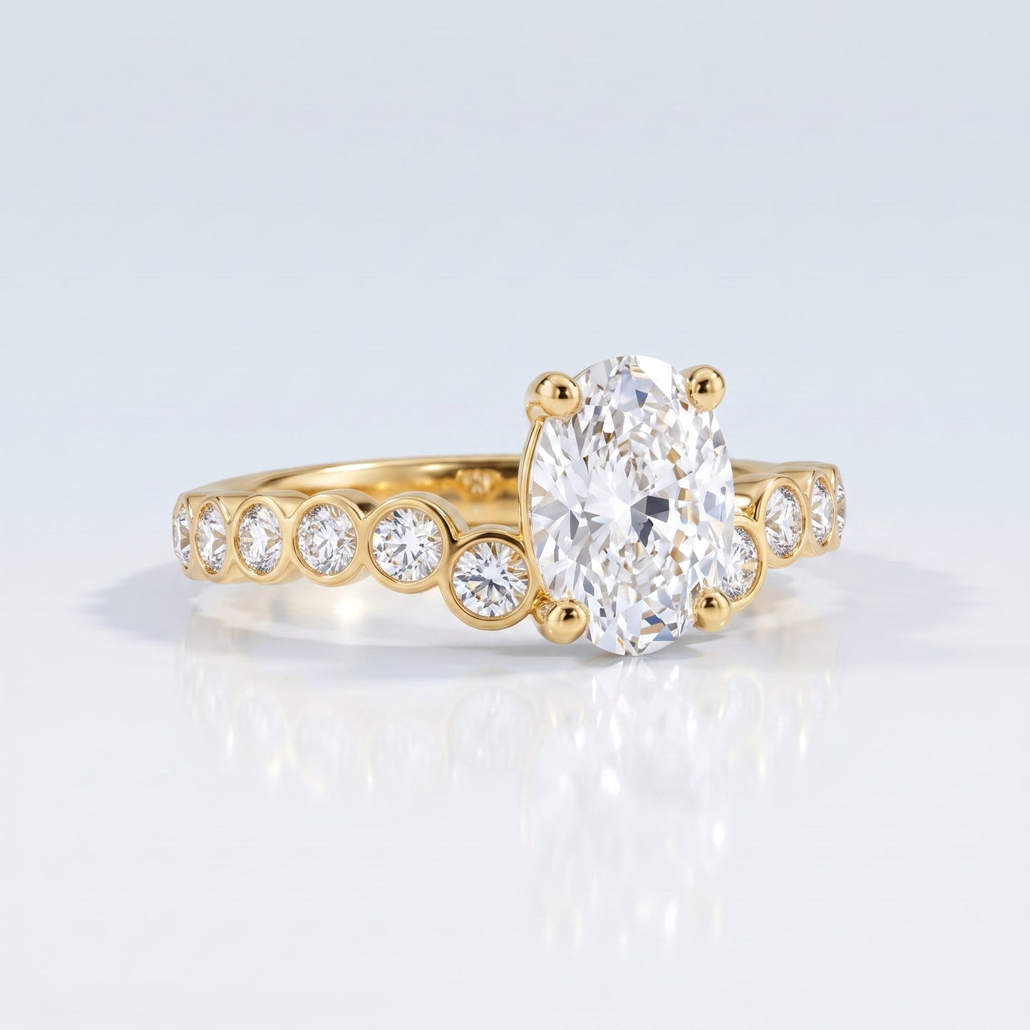 Marquise Swirl Solitaire Engagement Ring – 1 CT Lab Grown Diamond
