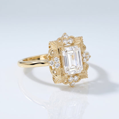 Marquise Swirl Solitaire Engagement Ring – 1 CT Lab Grown Diamond