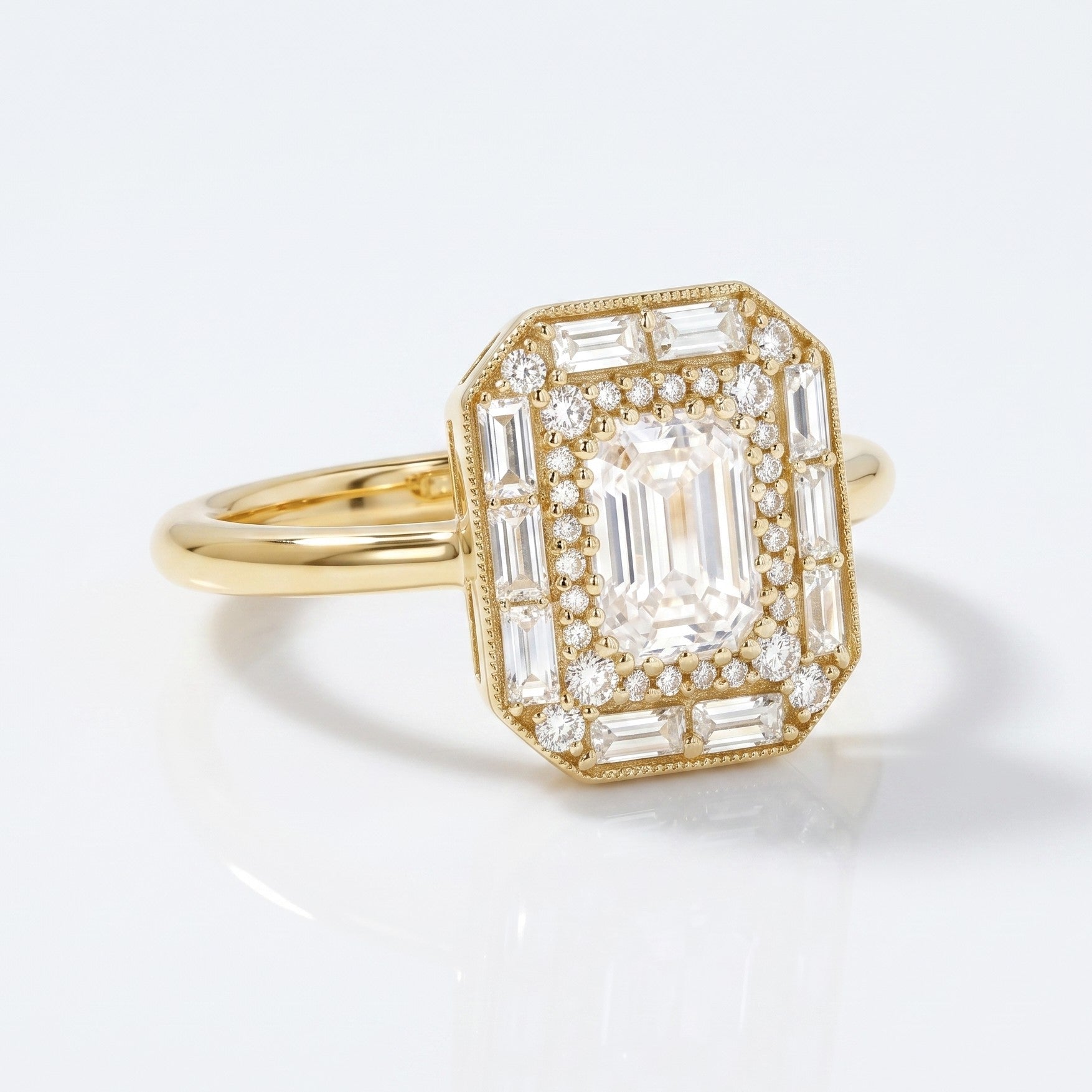 Marquise Swirl Solitaire Engagement Ring – 1 CT Lab Grown Diamond