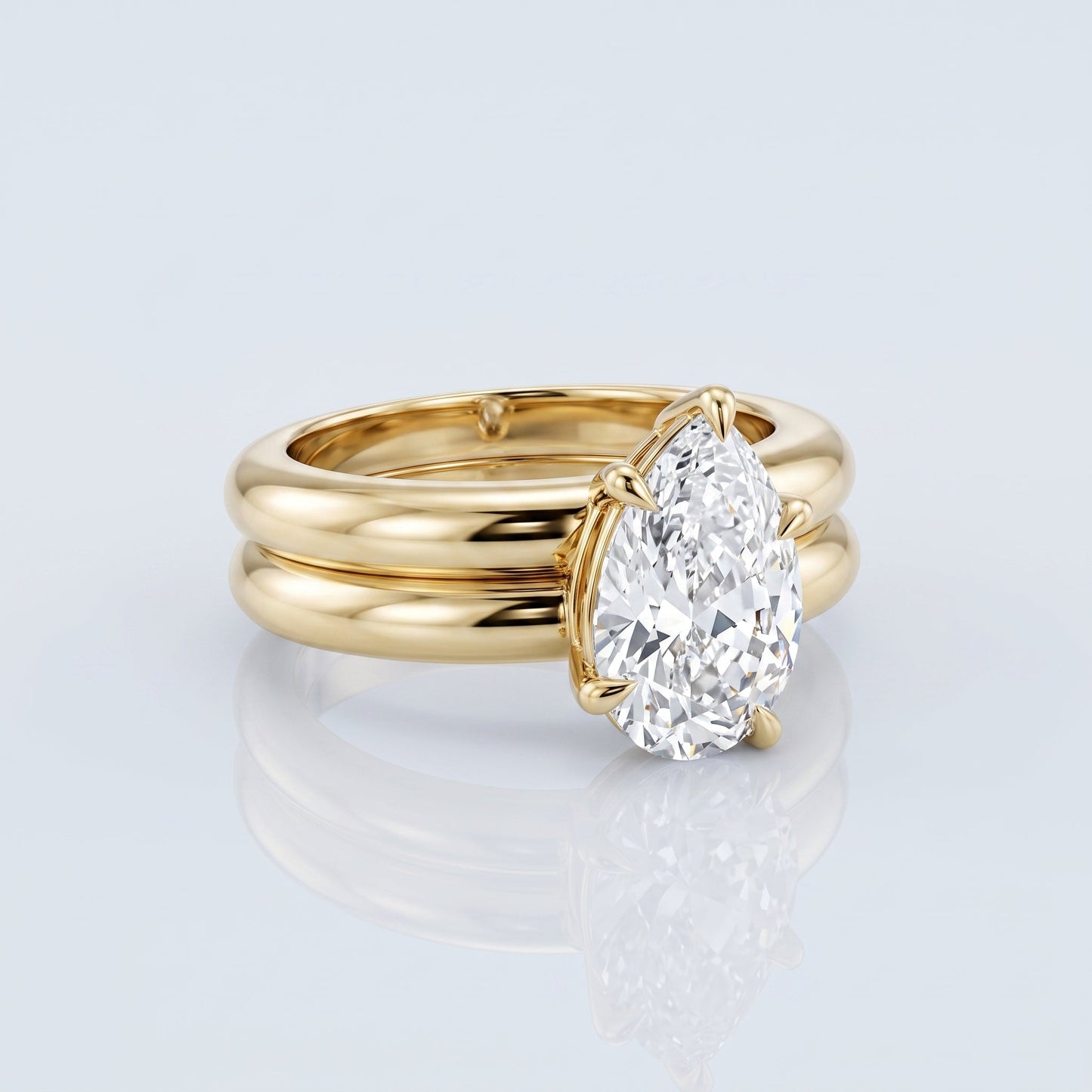 Marquise Swirl Solitaire Engagement Ring – 1 CT Lab Grown Diamond