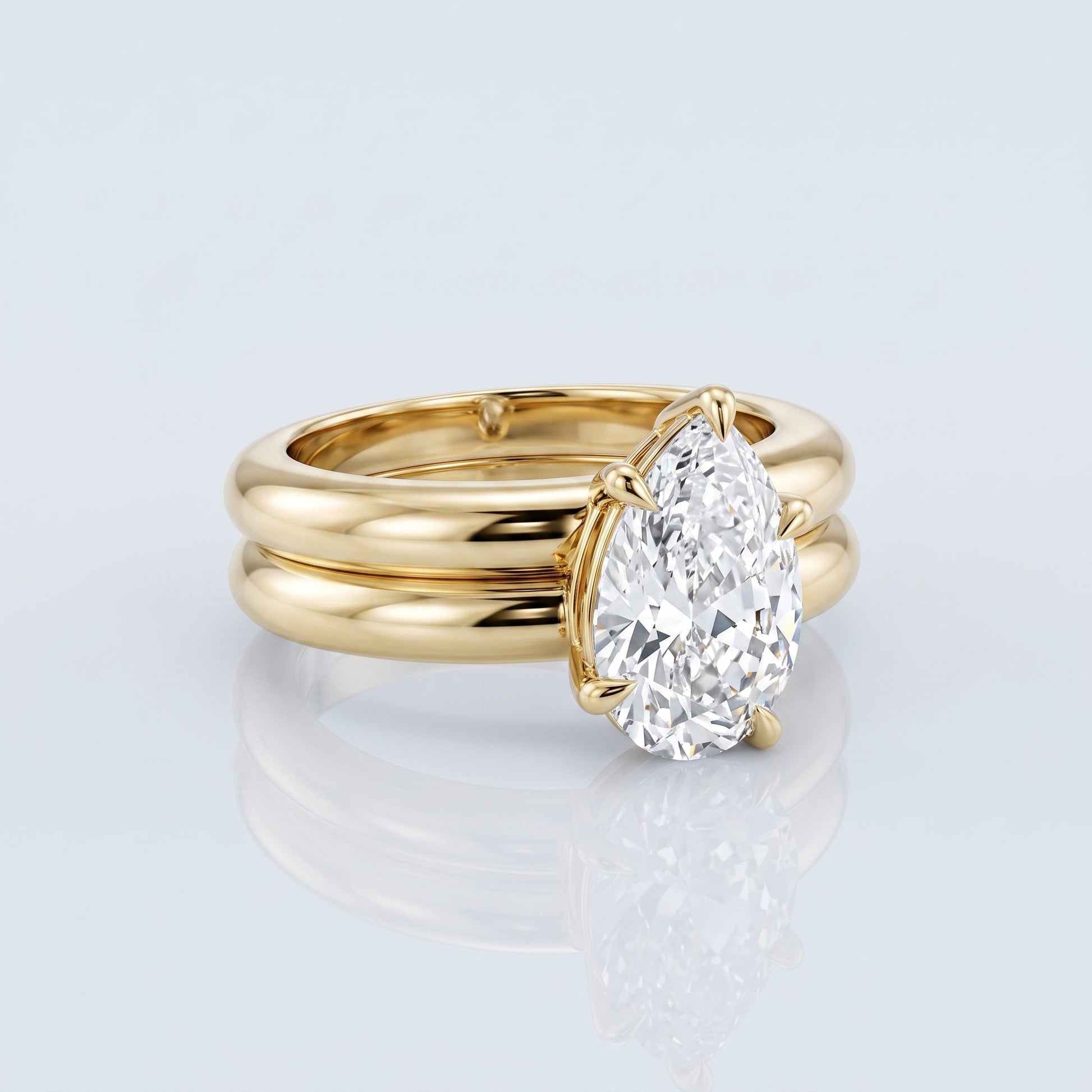 Marquise Swirl Solitaire Engagement Ring – 1 CT Lab Grown Diamond