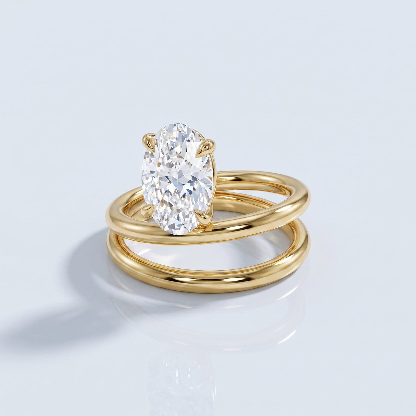 Marquise Swirl Solitaire Engagement Ring – 1 CT Lab Grown Diamond