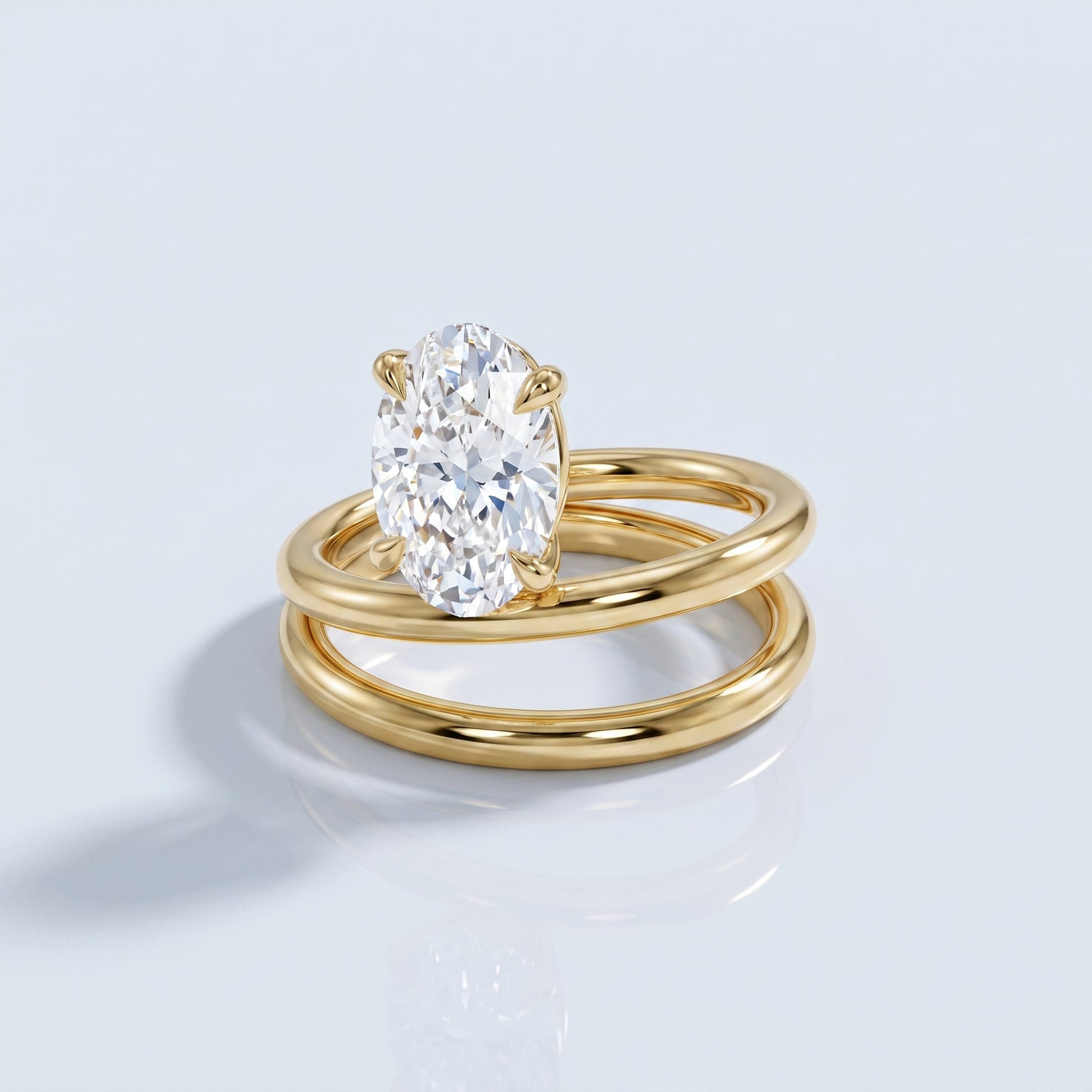 Marquise Swirl Solitaire Engagement Ring – 1 CT Lab Grown Diamond