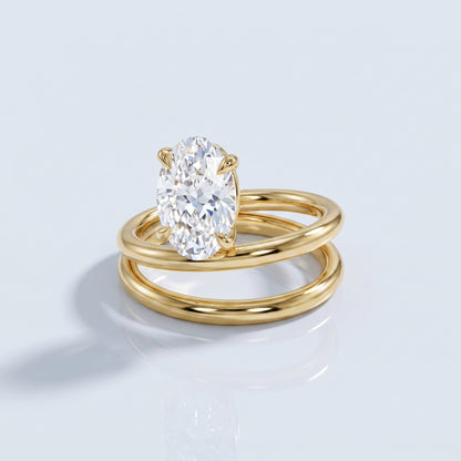 Marquise Swirl Solitaire Engagement Ring – 1 CT Lab Grown Diamond