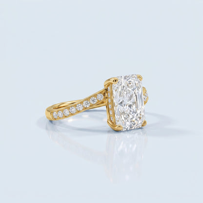 Marquise Swirl Solitaire Engagement Ring – 1 CT Lab Grown Diamond