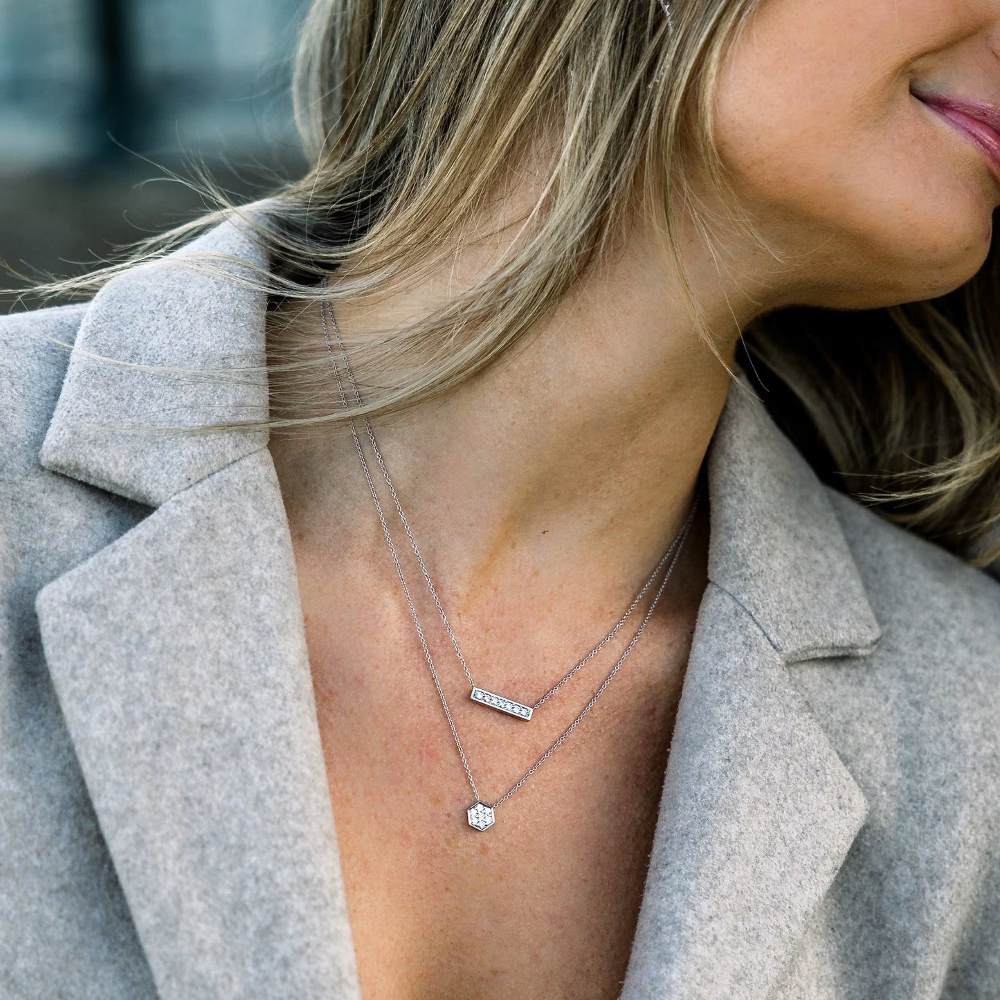 0.30 CT Round Moissanite Diamond Pendant Necklace in Solid Gold 3