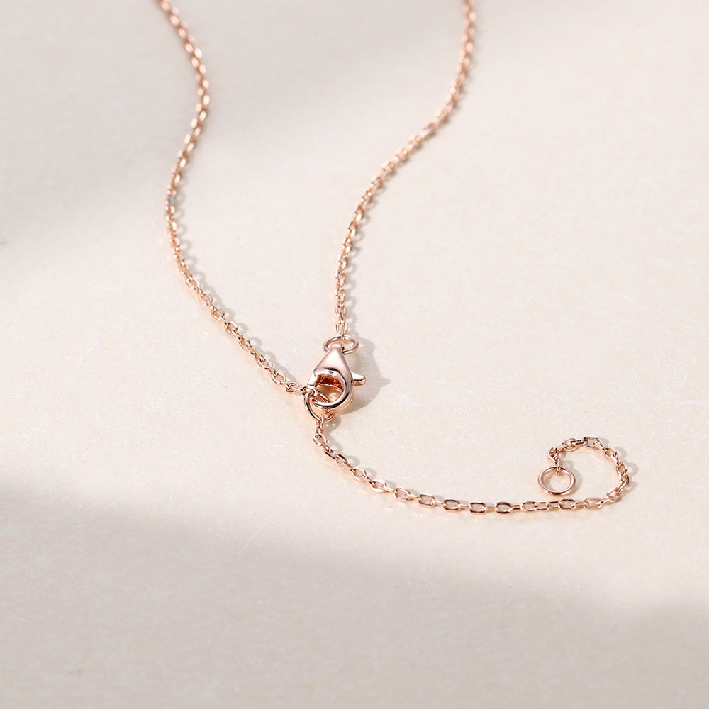 0.20 CT Marquise Moissanite Diamond Cluster Pendant Necklace in Solid Gold 4