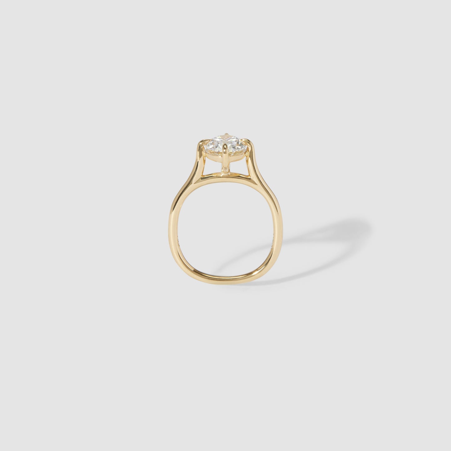 1.5 CT Oval Cut Solitaire Lab Grown Diamond Engagement Ring