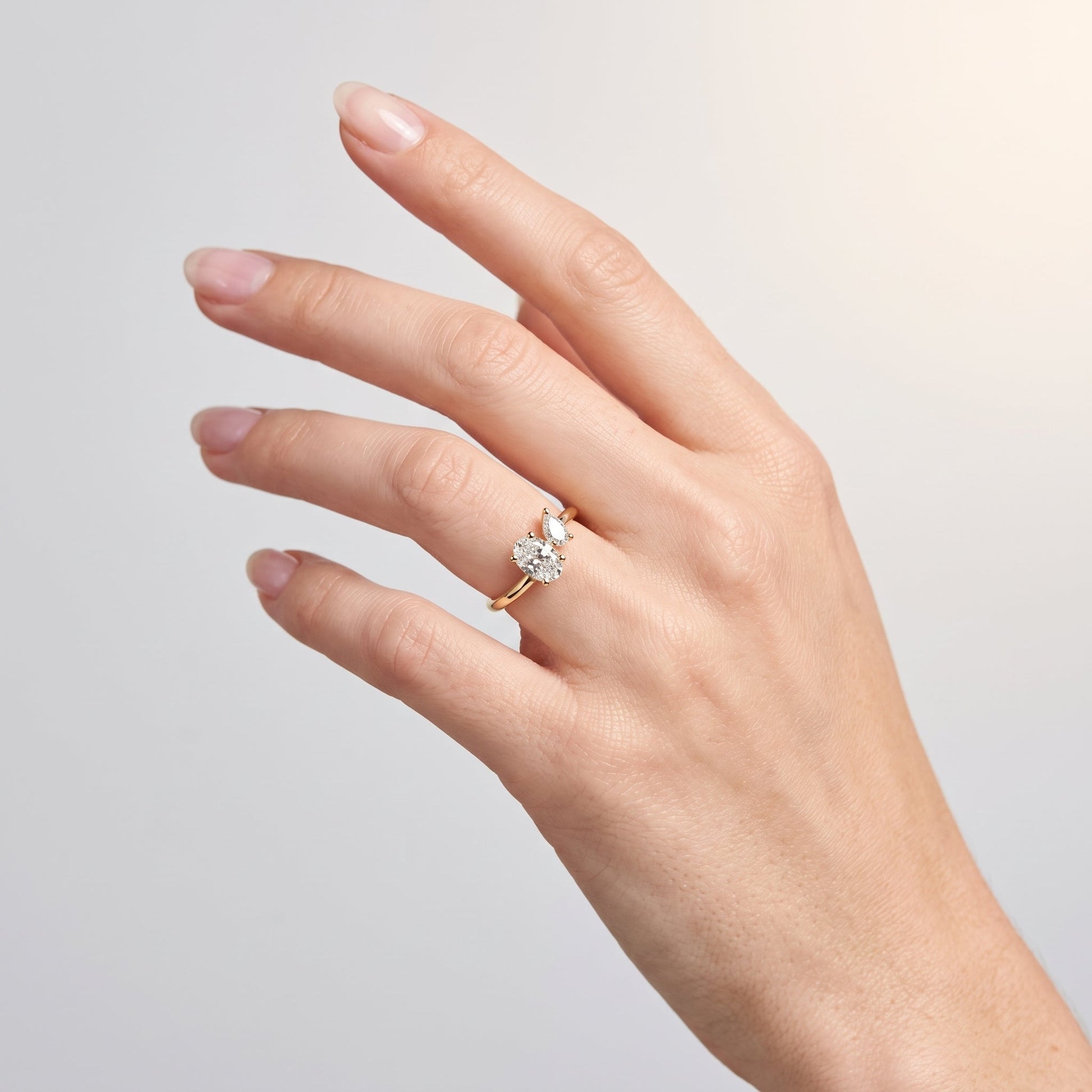 Marquise Swirl Solitaire Engagement Ring – 1 CT Lab Grown Diamond