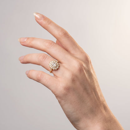 Marquise Swirl Solitaire Engagement Ring – 1 CT Lab Grown Diamond