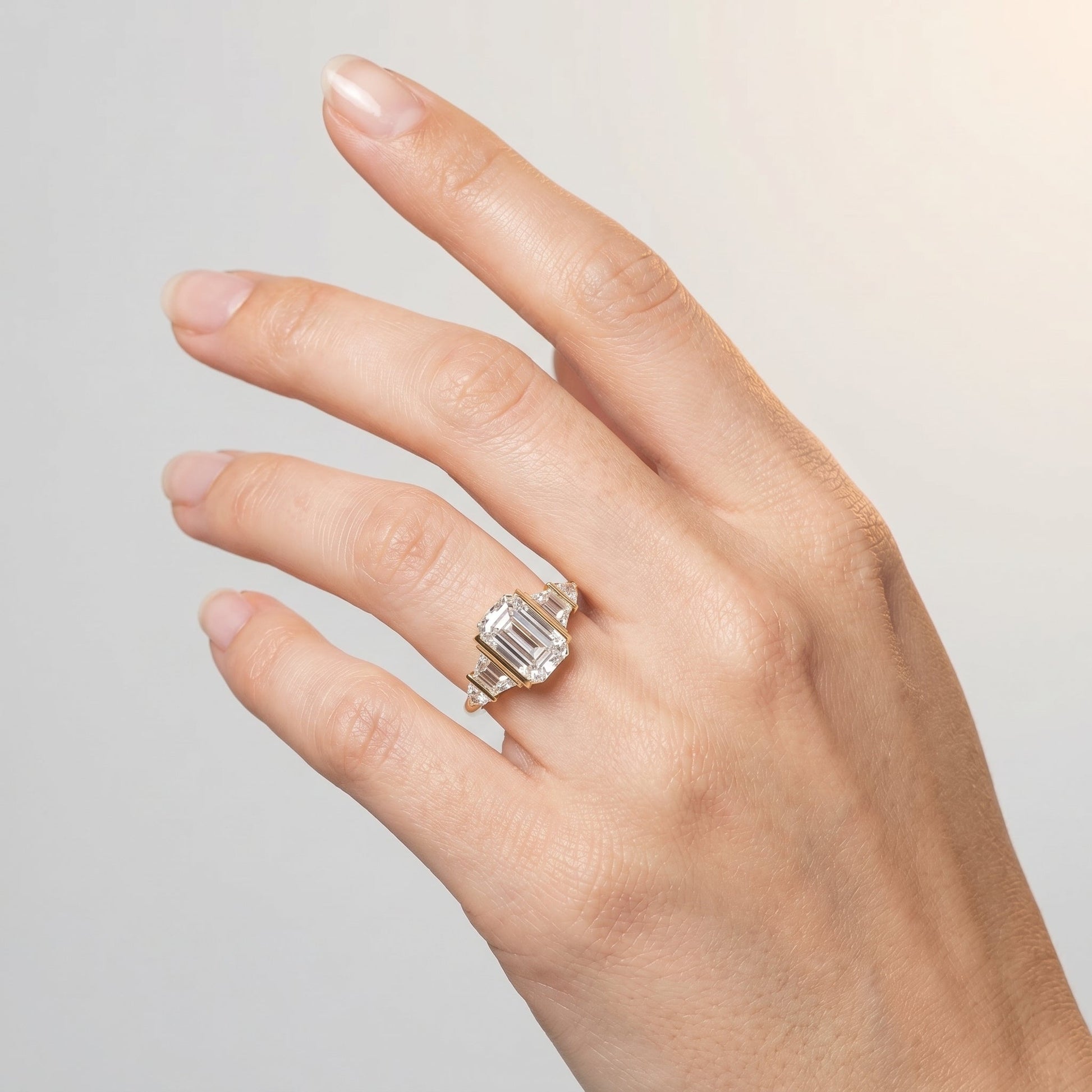 Marquise Swirl Solitaire Engagement Ring – 1 CT Lab Grown Diamond