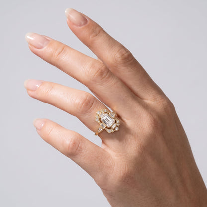 Marquise Swirl Solitaire Engagement Ring – 1 CT Lab Grown Diamond