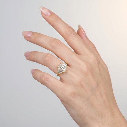 Marquise Swirl Solitaire Engagement Ring – 1 CT Lab Grown Diamond