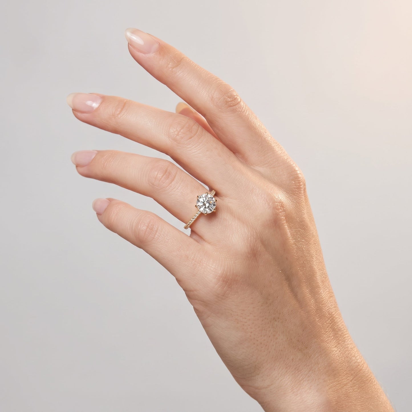 Marquise Swirl Solitaire Engagement Ring – 1 CT Lab Grown Diamond