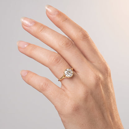 Marquise Swirl Solitaire Engagement Ring – 1 CT Lab Grown Diamond