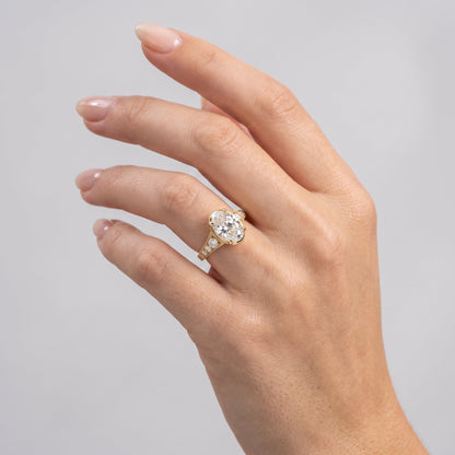 Marquise Swirl Solitaire Engagement Ring – 1 CT Lab Grown Diamond