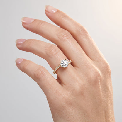 Marquise Swirl Solitaire Engagement Ring – 1 CT Lab Grown Diamond