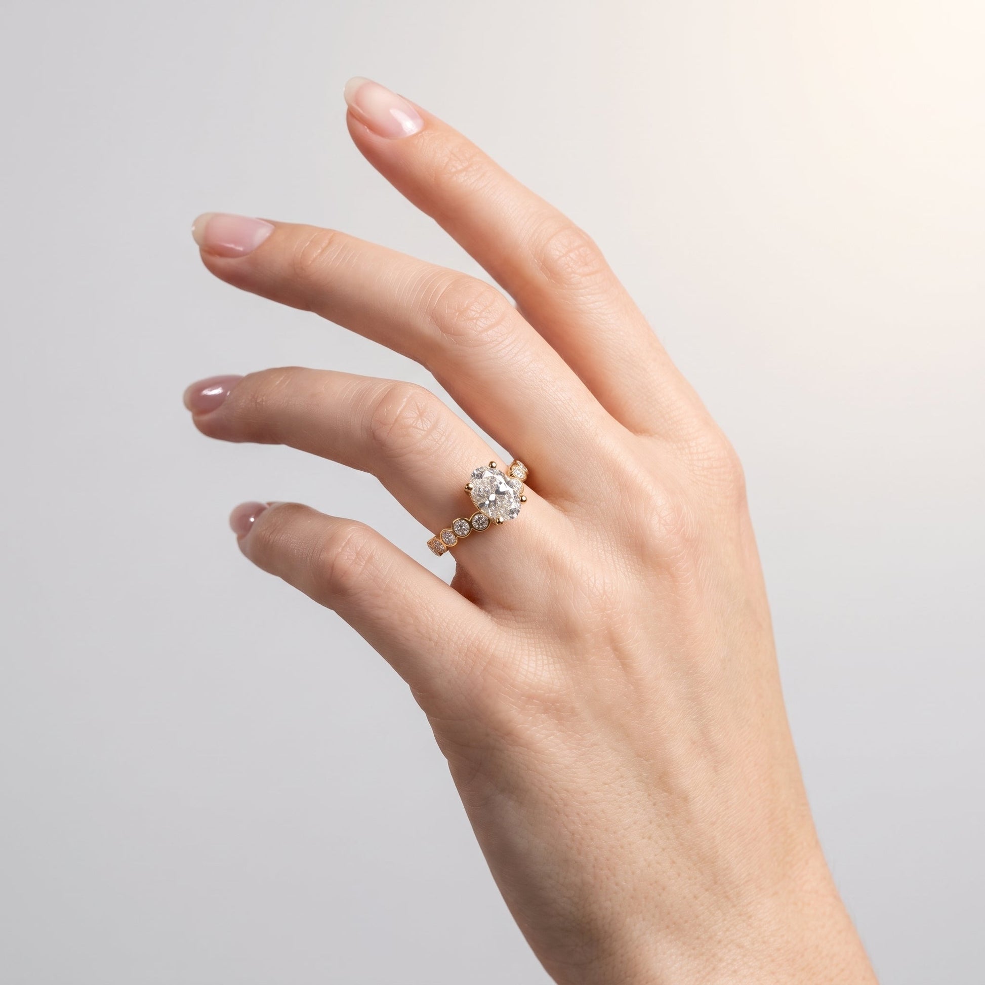 Marquise Swirl Solitaire Engagement Ring – 1 CT Lab Grown Diamond