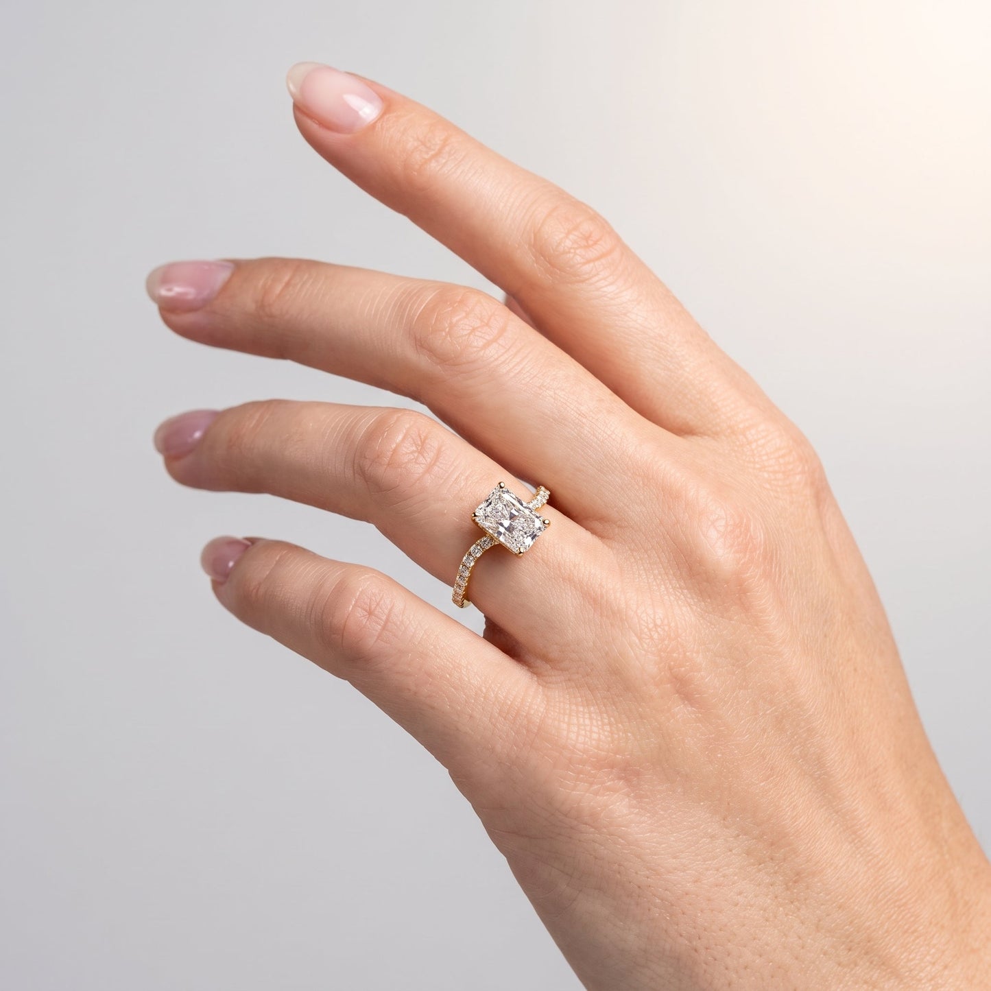 Marquise Swirl Solitaire Engagement Ring – 1 CT Lab Grown Diamond