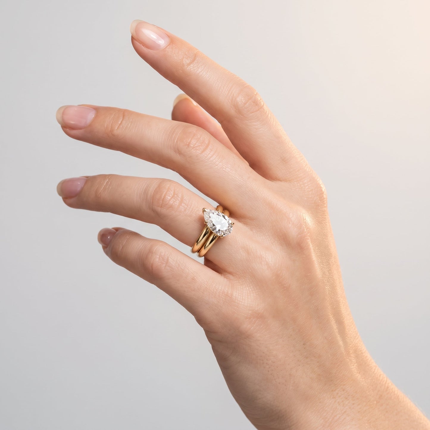 Marquise Swirl Solitaire Engagement Ring – 1 CT Lab Grown Diamond