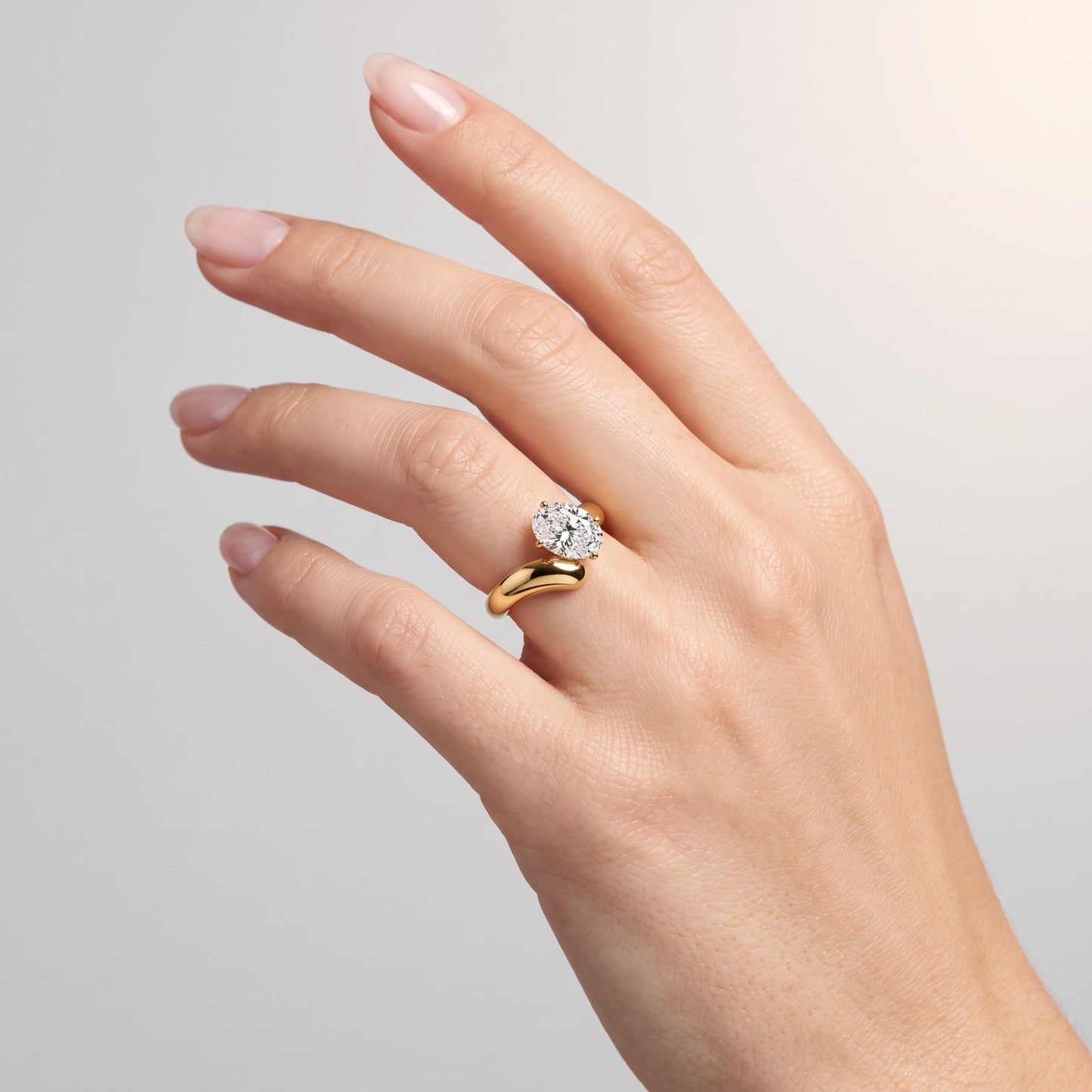 Marquise Swirl Solitaire Engagement Ring – 1 CT Lab Grown Diamond