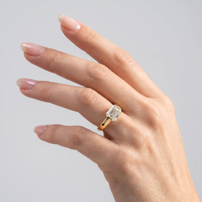 Marquise Swirl Solitaire Engagement Ring – 1 CT Lab Grown Diamond