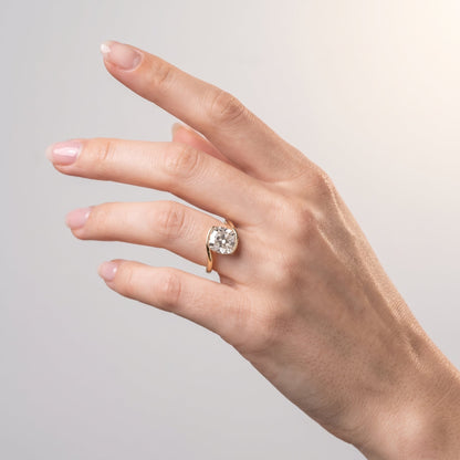 Marquise Swirl Solitaire Engagement Ring – 1 CT Lab Grown Diamond