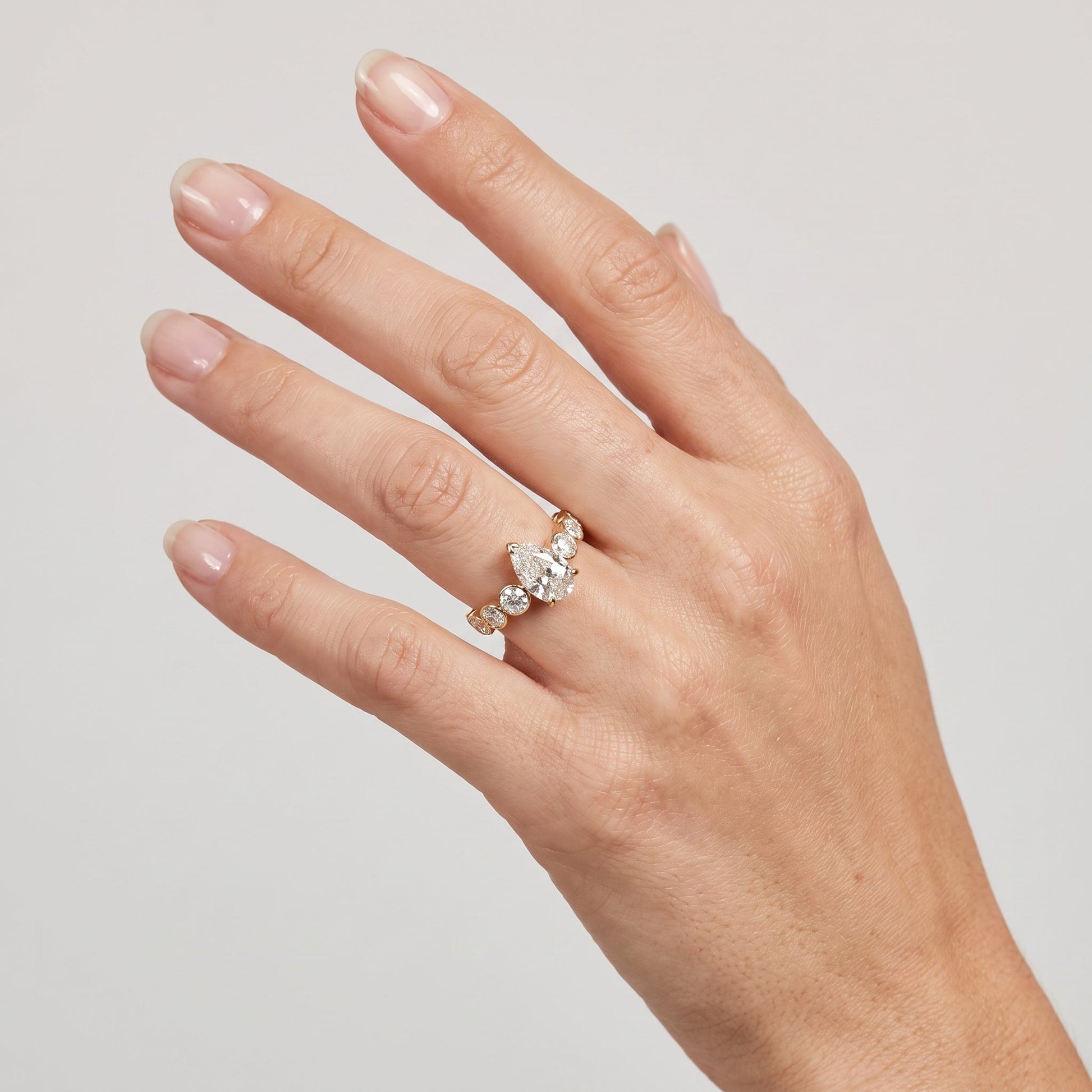 Marquise Swirl Solitaire Engagement Ring – 1 CT Lab Grown Diamond