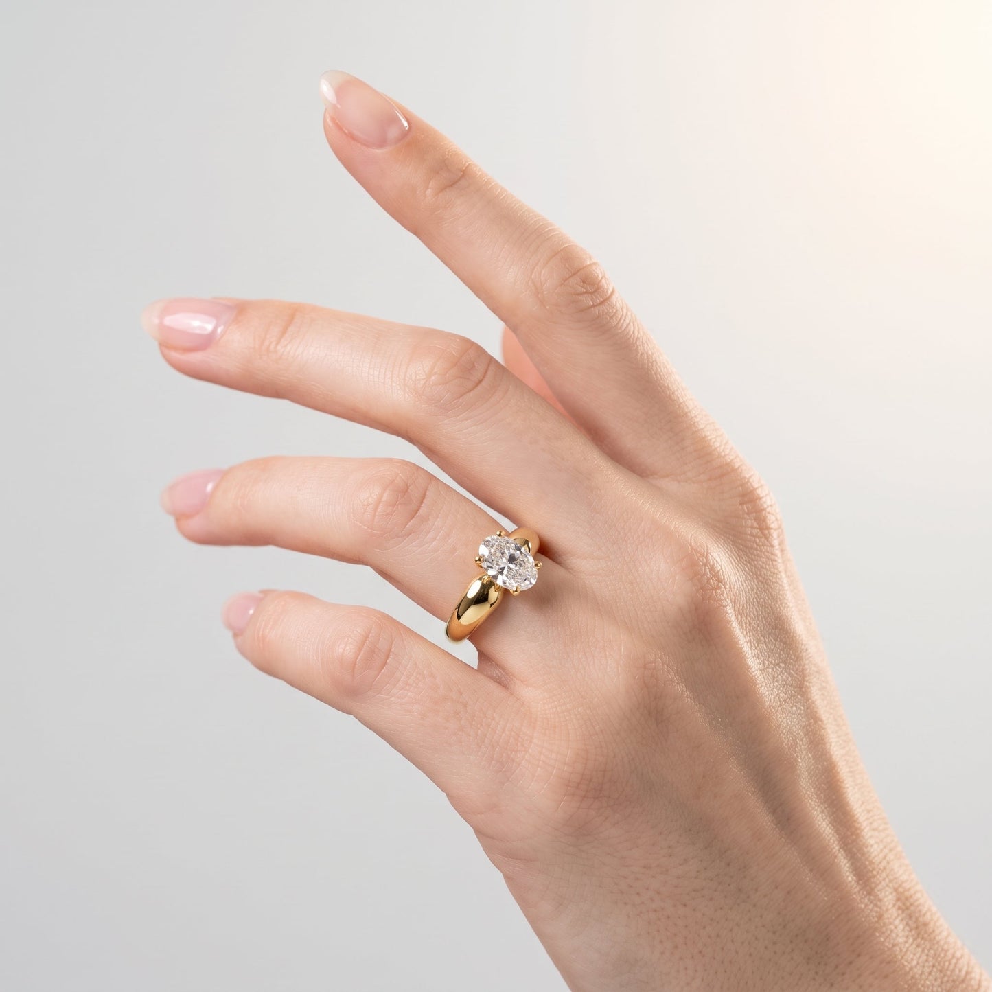 Marquise Swirl Solitaire Engagement Ring – 1 CT Lab Grown Diamond