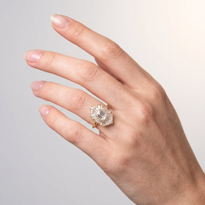 Marquise Swirl Solitaire Engagement Ring – 1 CT Lab Grown Diamond