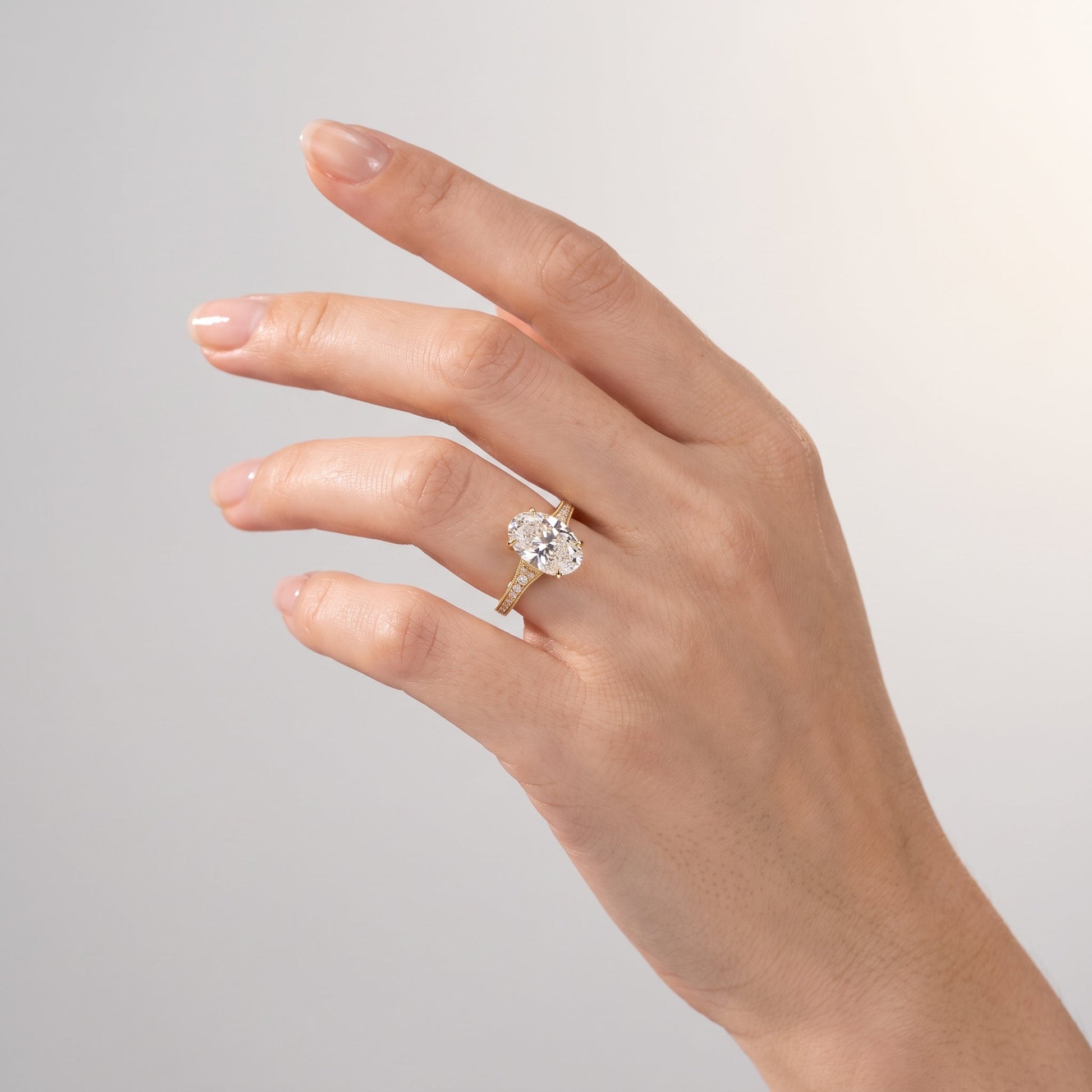 Marquise Swirl Solitaire Engagement Ring – 1 CT Lab Grown Diamond