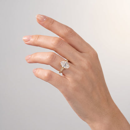 Marquise Swirl Solitaire Engagement Ring – 1 CT Lab Grown Diamond