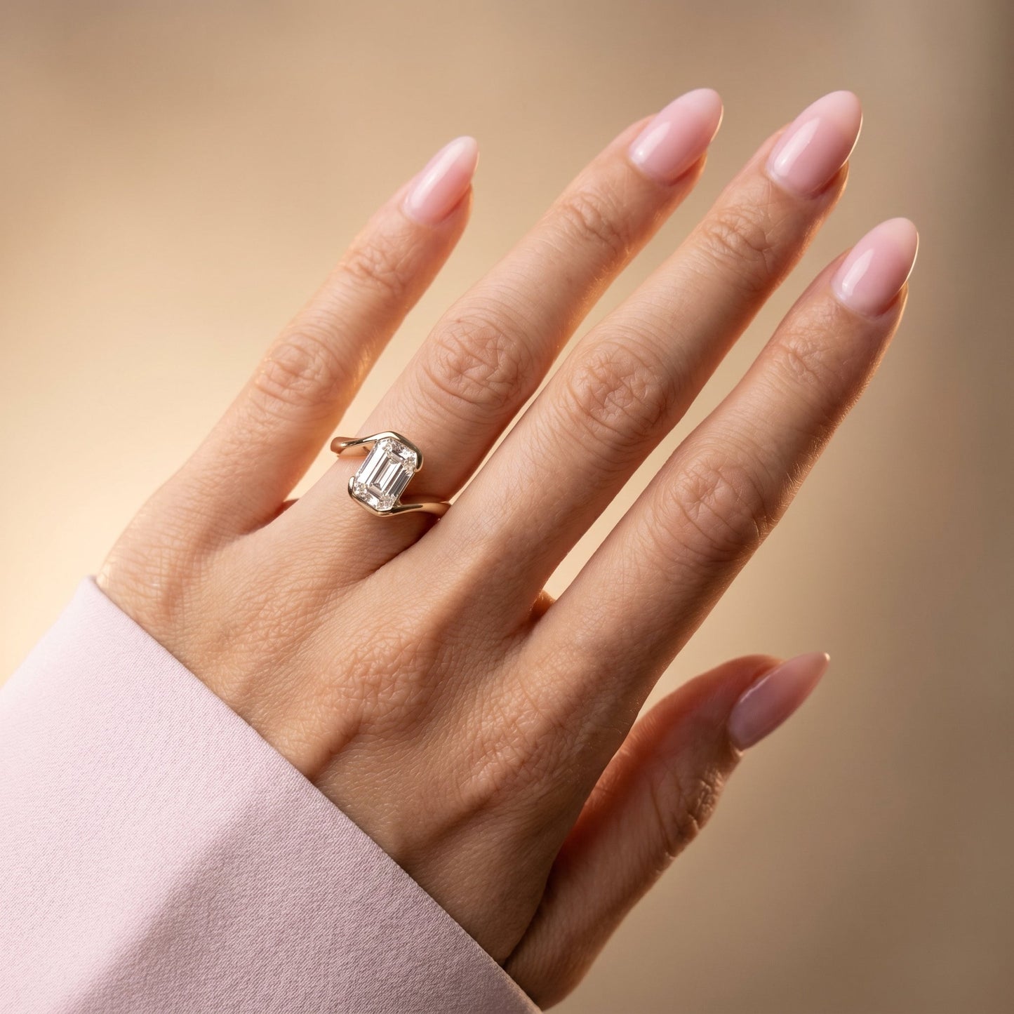 Oval Solitaire Engagement Ring – 2 CT Lab Grown Diamond
