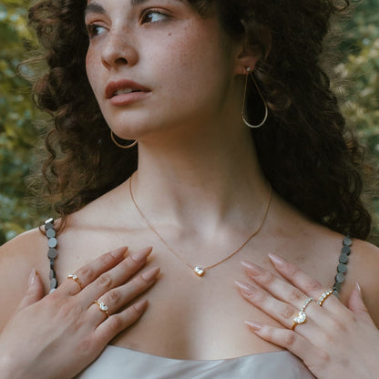 2.0 CT Heart Moissanite Diamond Solitaire Pendant Necklace in Solid Gold 4