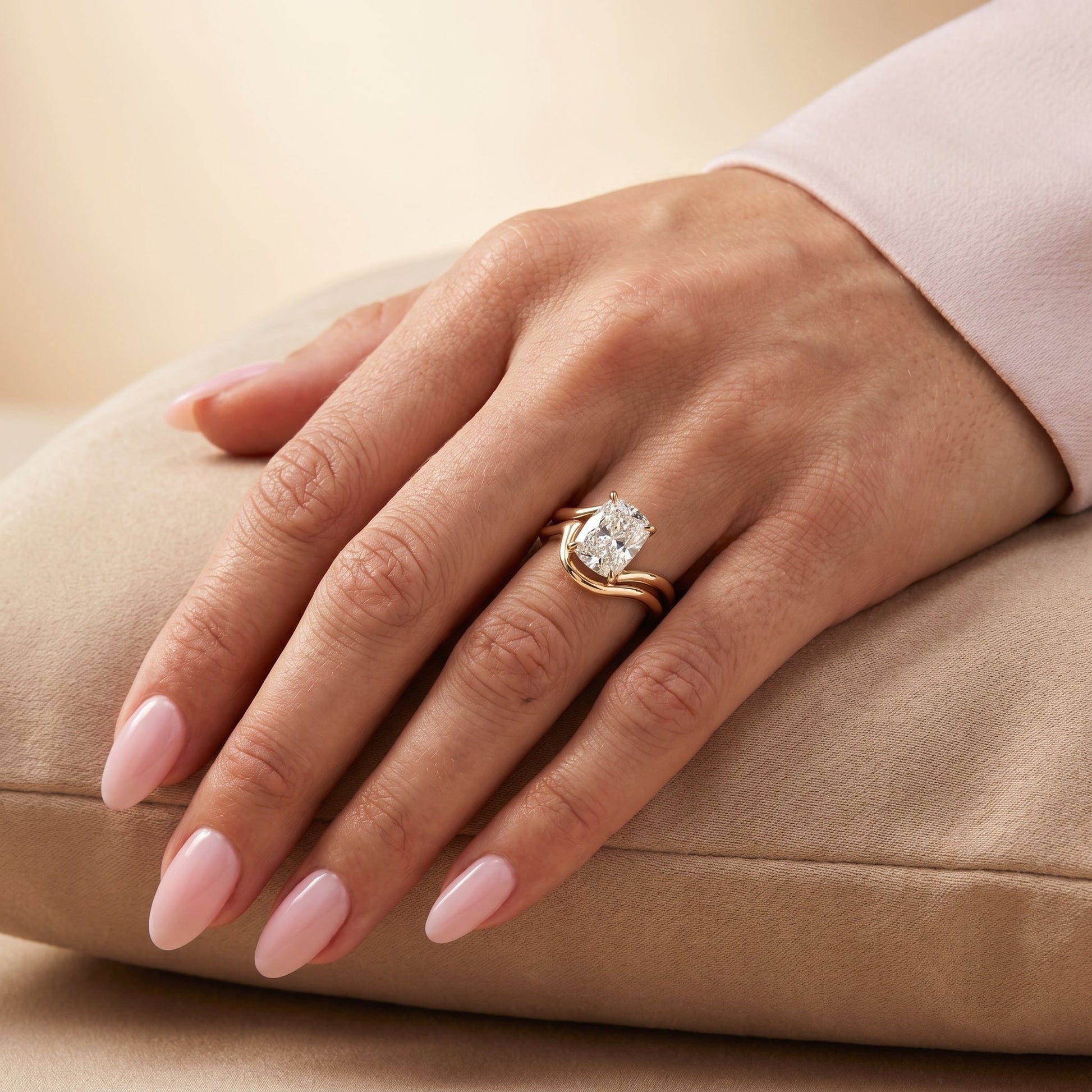 1.0 CT Round Solitaire Moissanite Diamond Bridal Ring Set