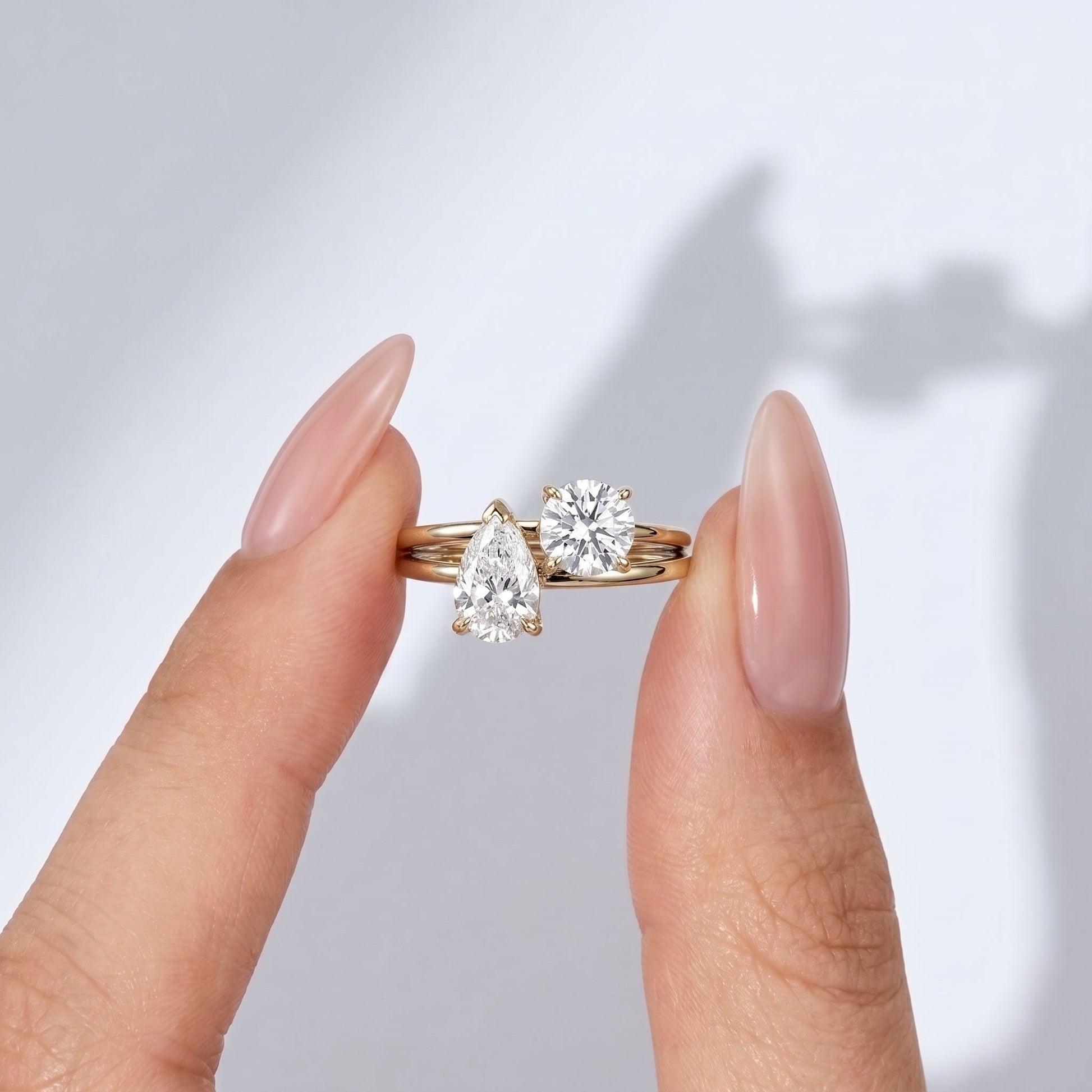 Marquise Swirl Solitaire Engagement Ring – 1 CT Lab Grown Diamond