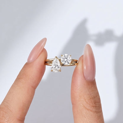Marquise Swirl Solitaire Engagement Ring – 1 CT Lab Grown Diamond