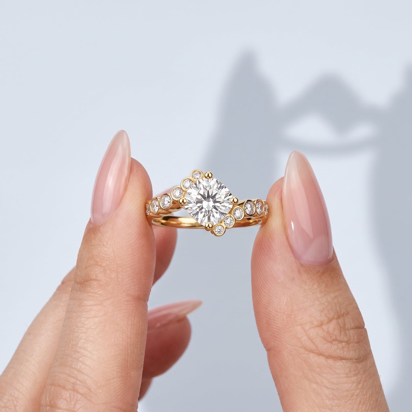 Marquise Swirl Solitaire Engagement Ring – 1 CT Lab Grown Diamond